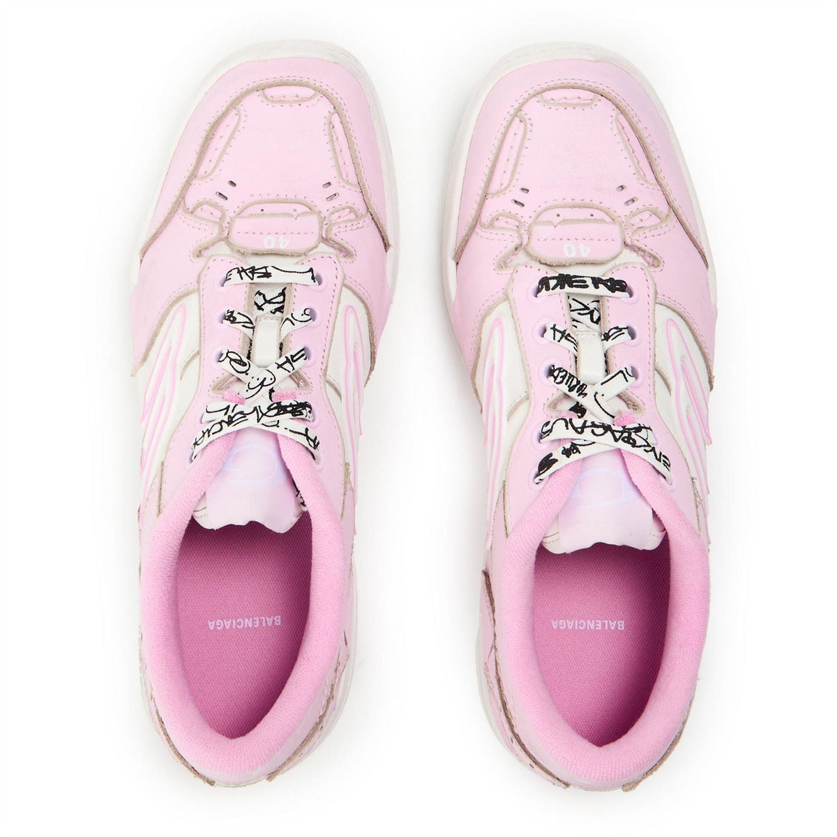 Balenciaga Womens Bal Hamptons Low Top Trainers