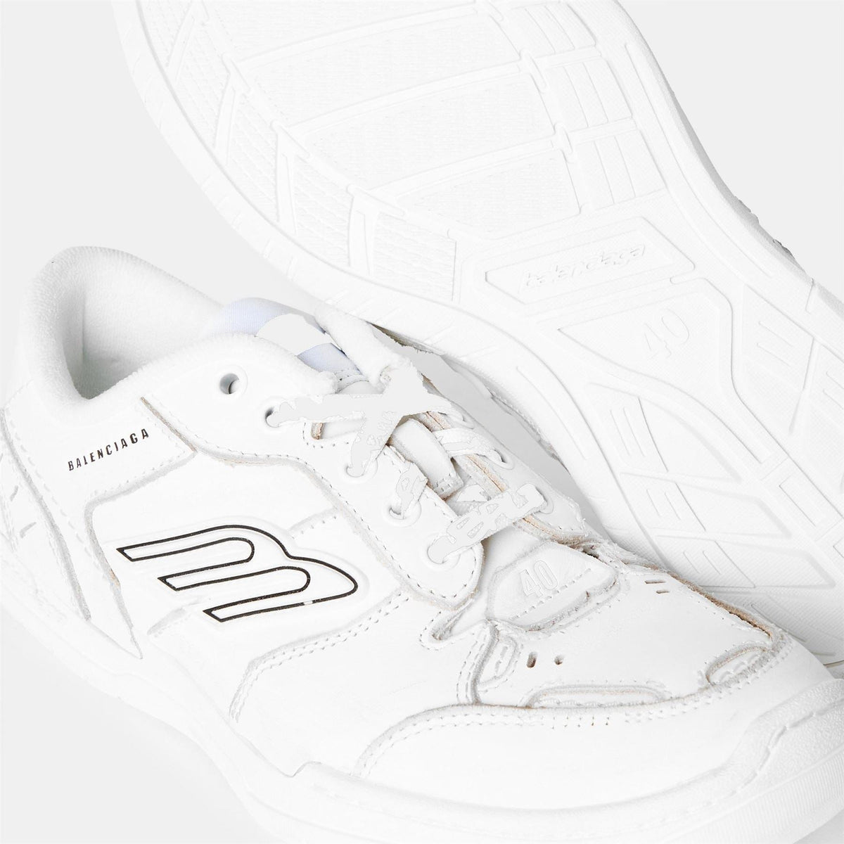 Balenciaga Womens Bal Hamptons Low Top Trainers