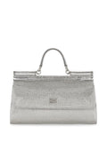 Dolce Gabbana Kim Dolcegabbana Small Sicily Rhinestone Top Handle Bag