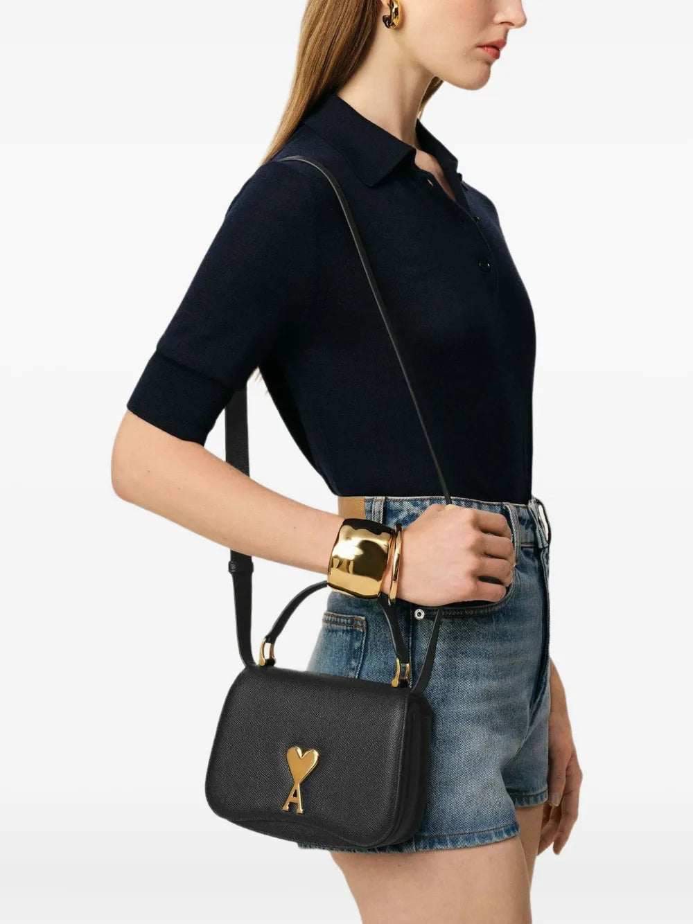 Ami Paris Paris Paris Shoulder Bag
