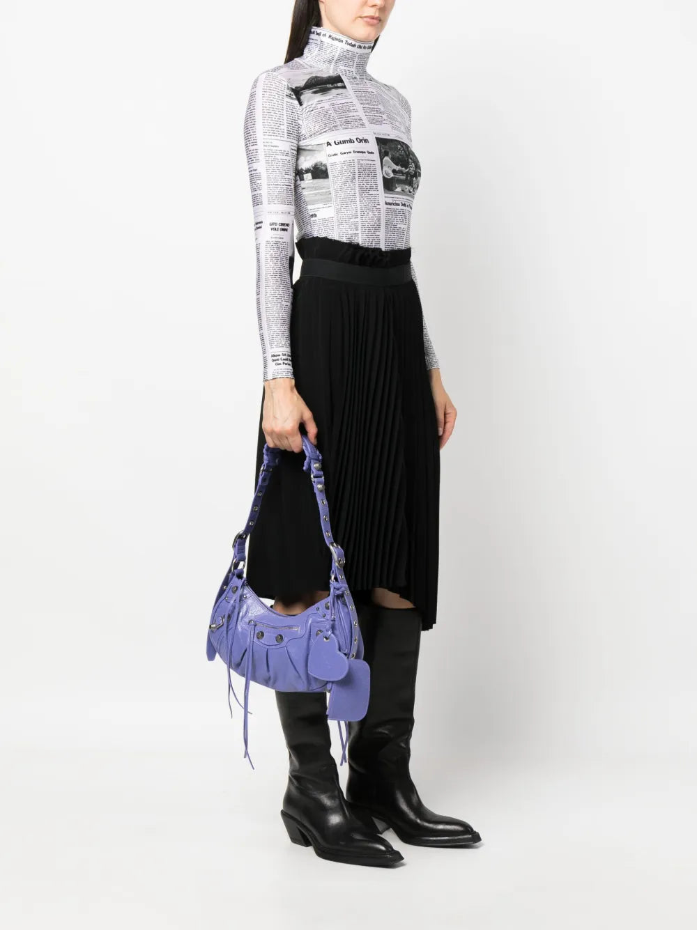 Balenciaga Le Cagole S Leather Shoulder Bag