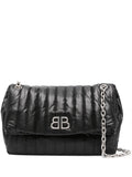 Balenciaga Medium Monaco Chain Strap Quilted Shoulder Bag