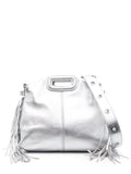 Maje Miss M Metallic Effect Leather Mini Bag