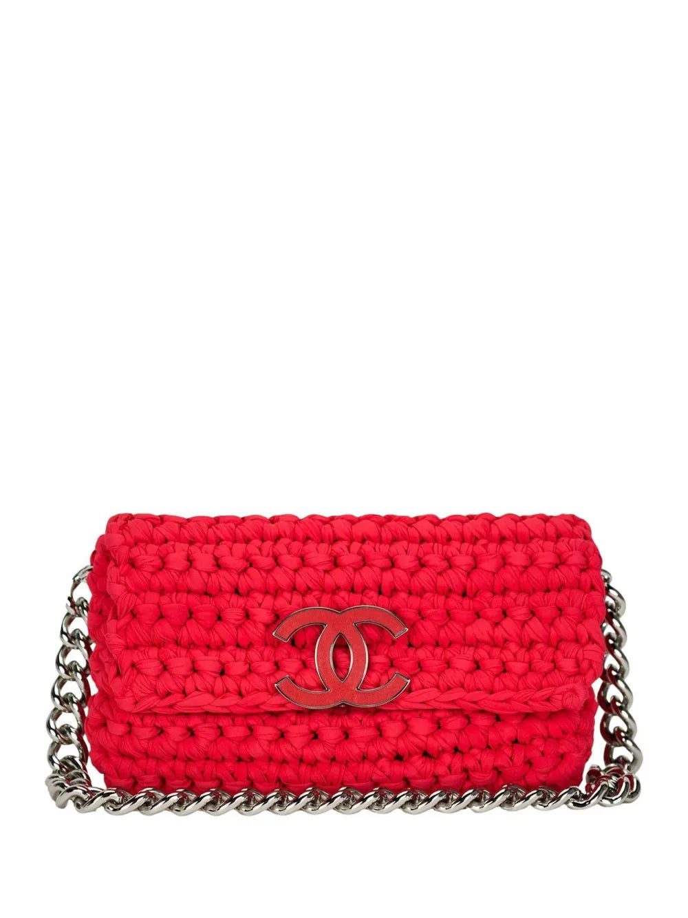 Chanel Pre Owned 2014 Cruise Crochet Flap Shoulder Bag