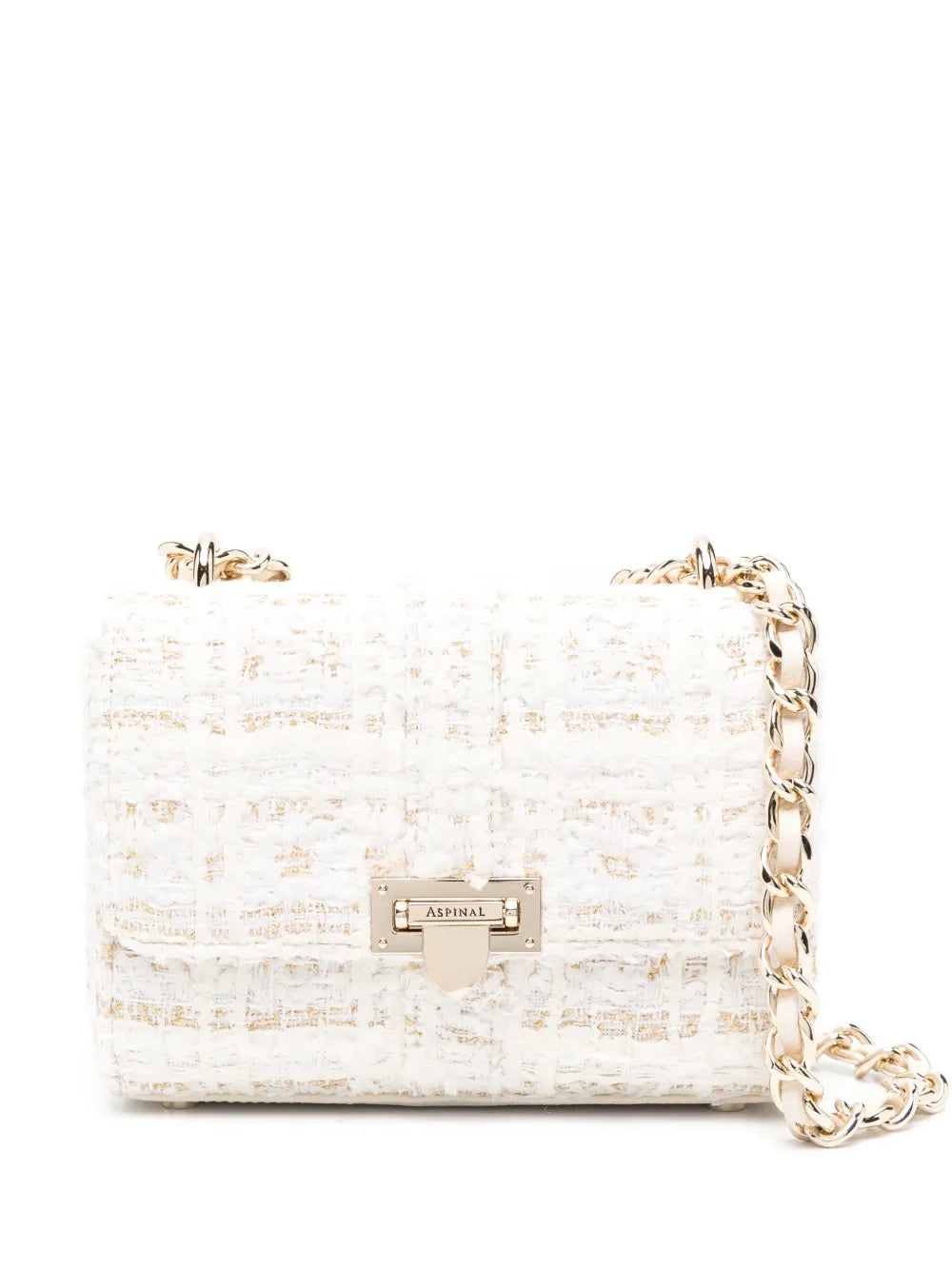 Aspinal Of London Lottie Tweed Shoulder Bag