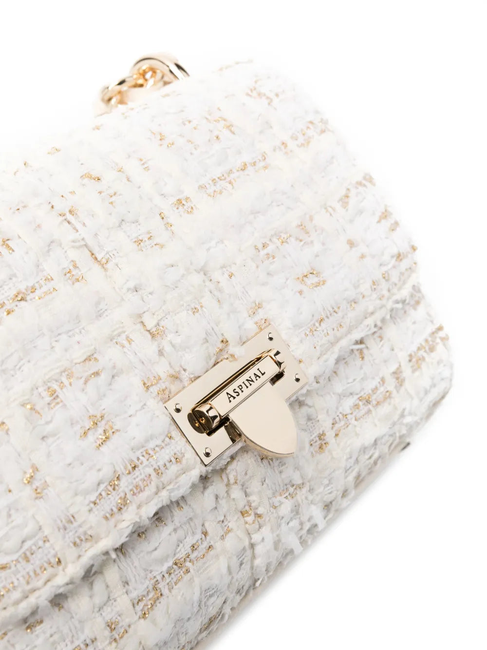 Aspinal Of London Lottie Tweed Shoulder Bag