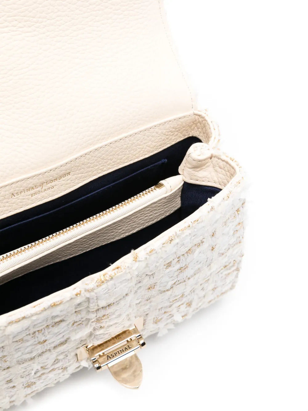 Aspinal Of London Lottie Tweed Shoulder Bag
