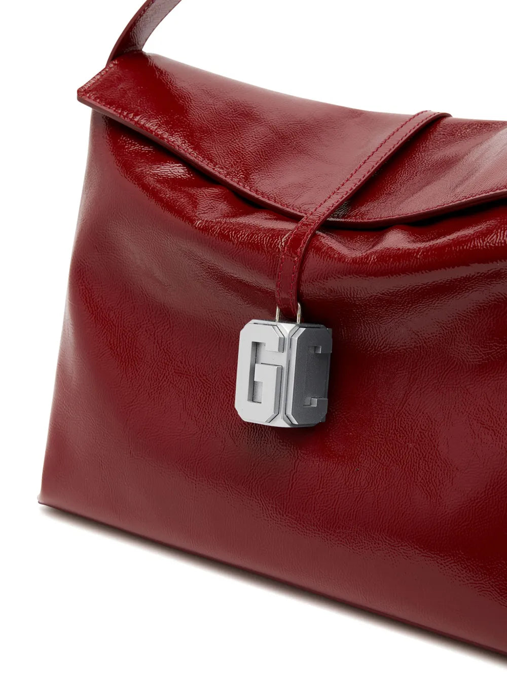 Gcds Large Leather Comma Bag