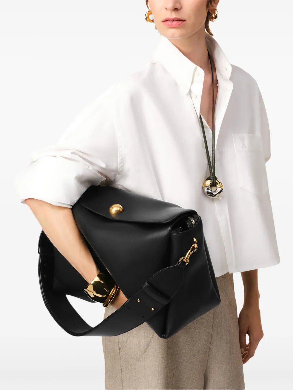 Ami Paris Large Carrousel Shoulder Bag