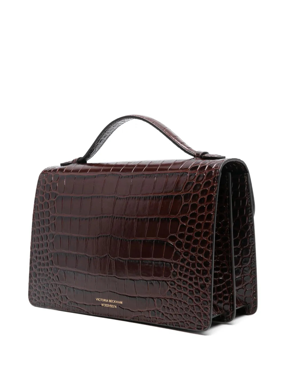 Victoria Beckham Embossed Crocodile Shoulder Bag