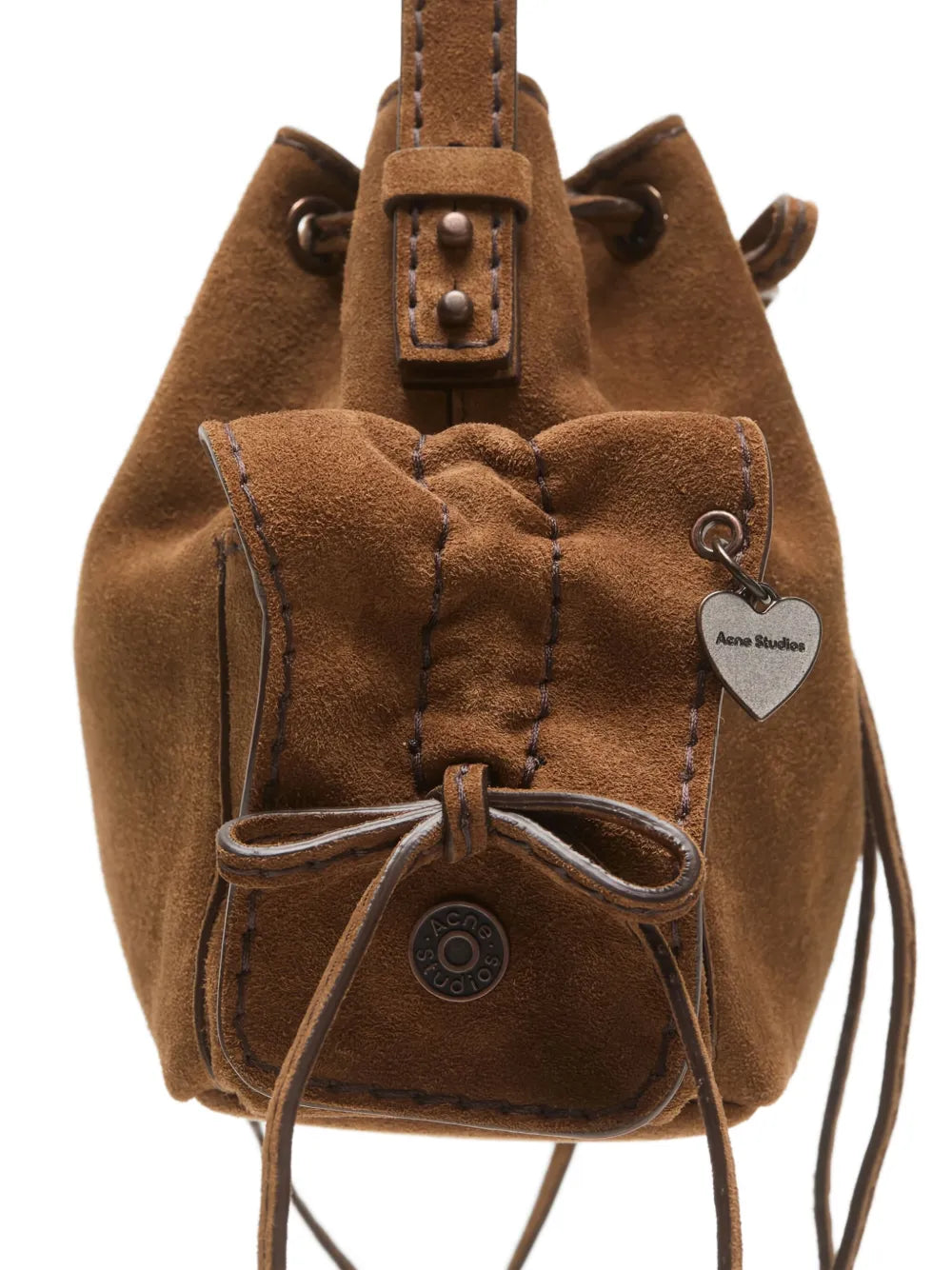 Acne Studios Mini Multipocket Suede Shoulder Bag