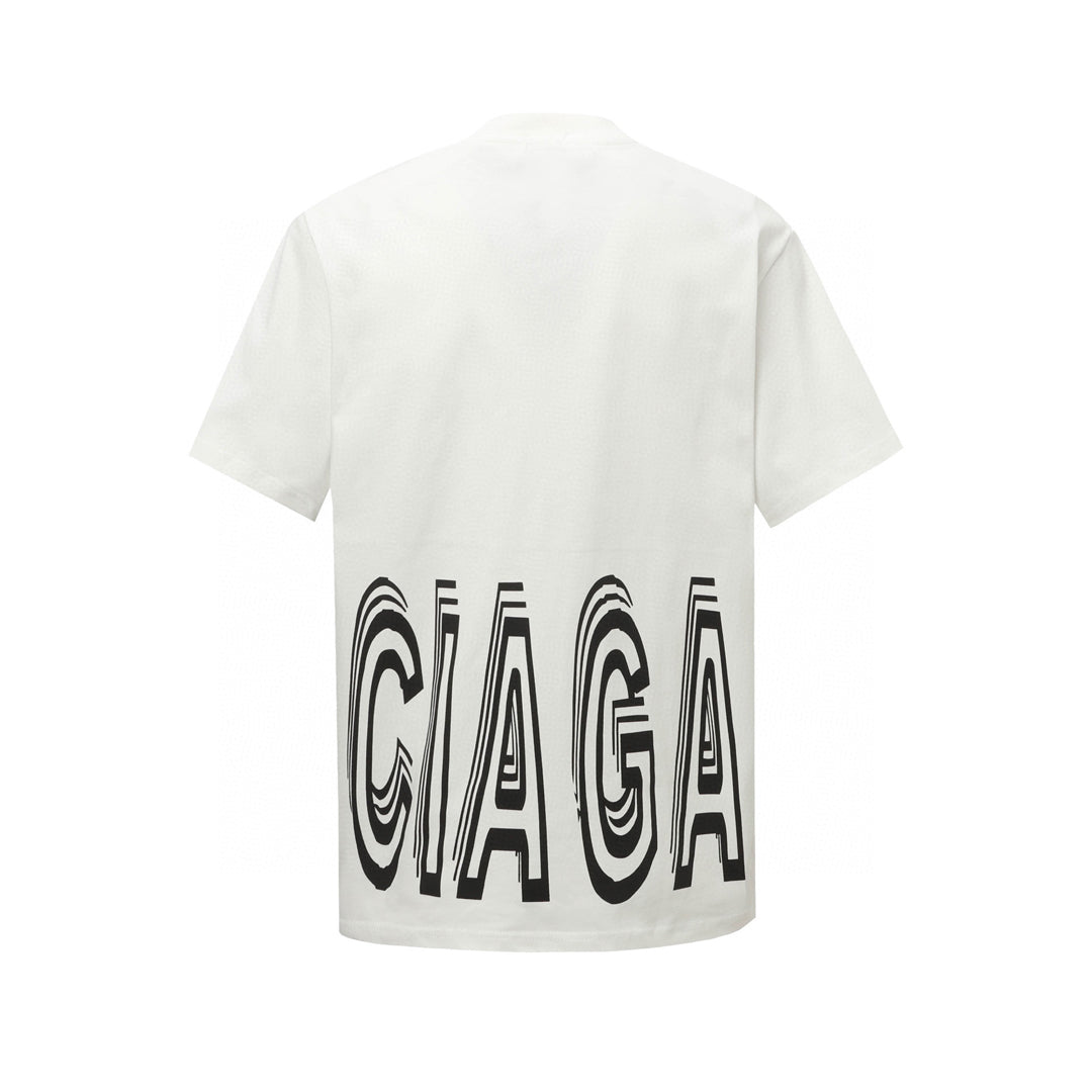 Balenciaga Split Wordmark T-Shirt in White