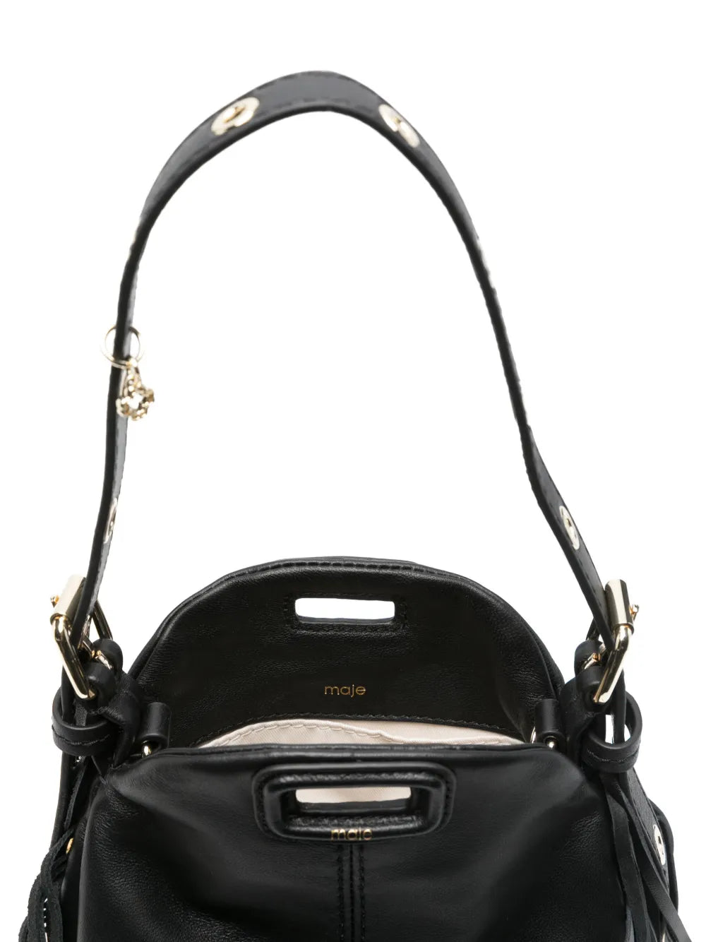 Maje Miss M Leather Micro Bag