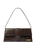 Jacquemus Le Chouchou Snakeskin Leather Flap Shoulder Bag