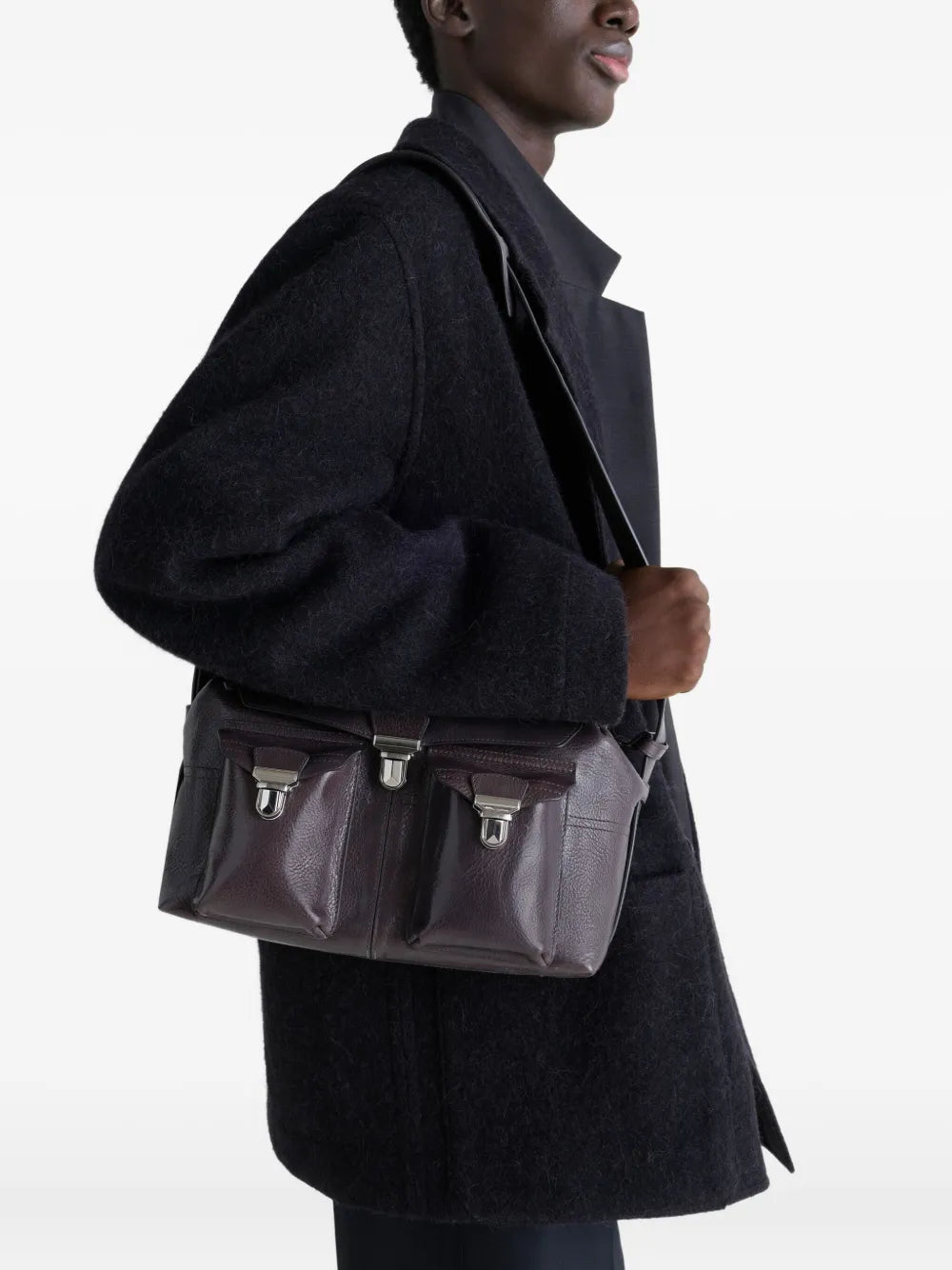 Lemaire Medium Gear Leather Shoulder Bag