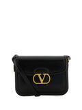 Valentino Garavani Gold Tone Logo Shoulder Bag