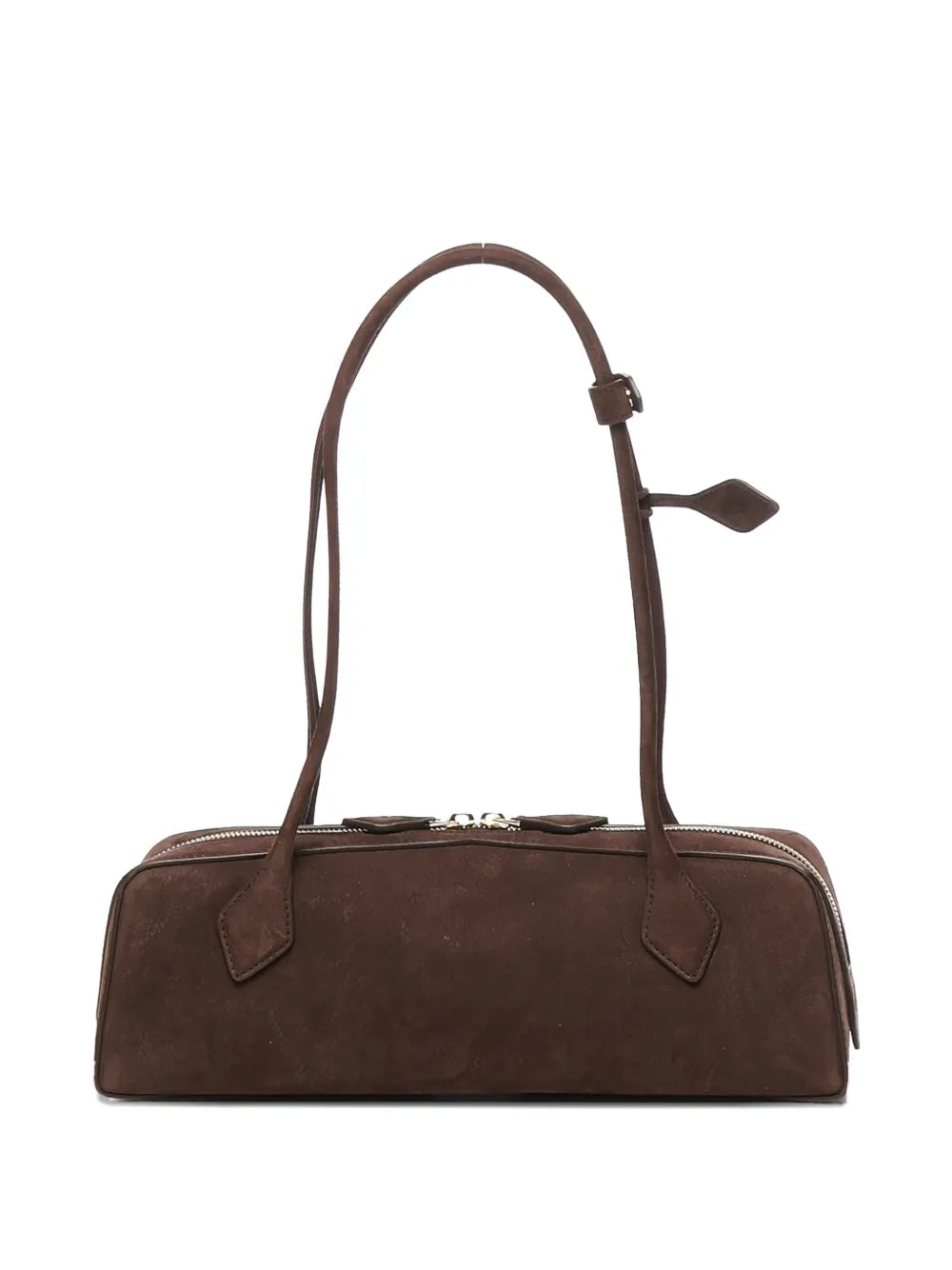 Alaia Medium Le Teckel Suede Shoulder Bag