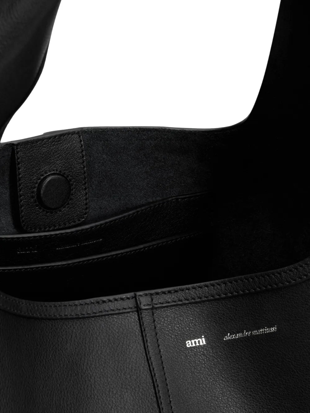 Ami Paris Etienne Leather Shoulder Bag