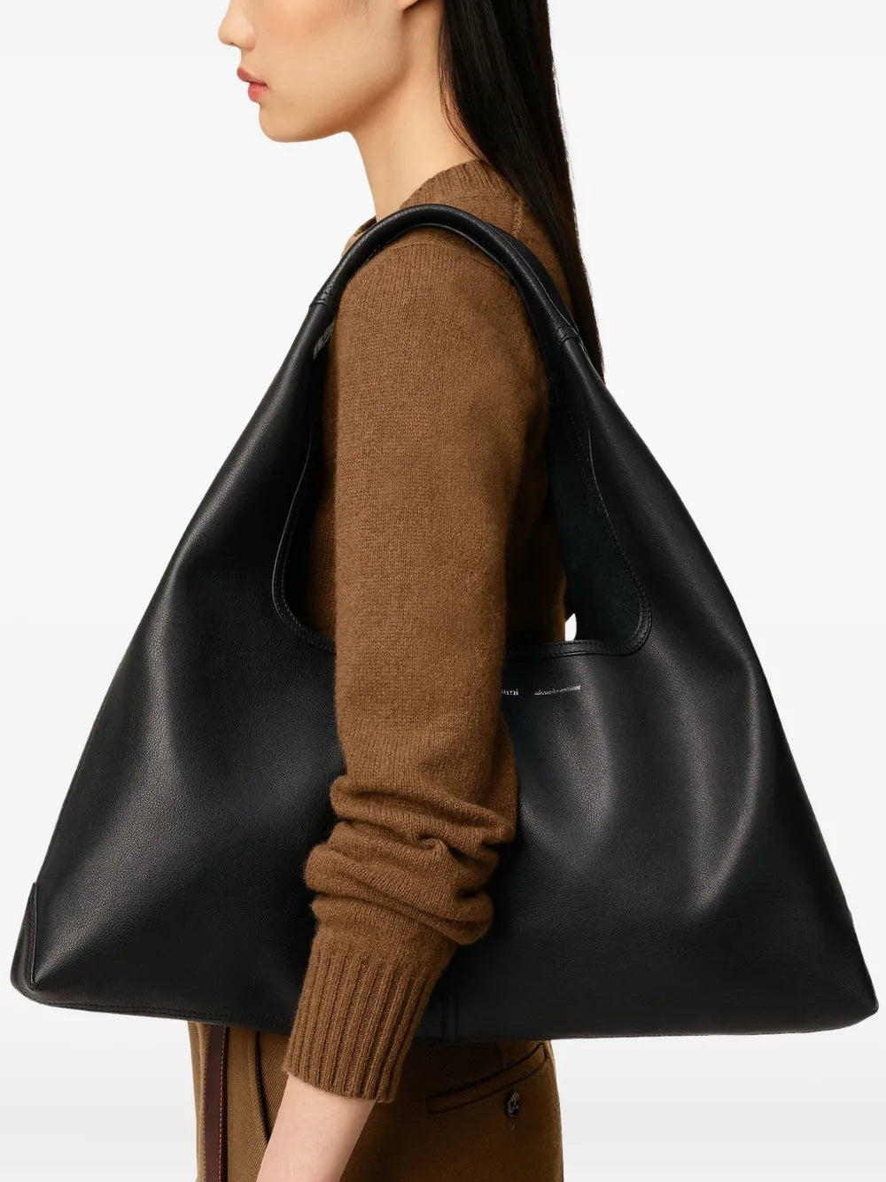 Ami Paris Etienne Leather Shoulder Bag