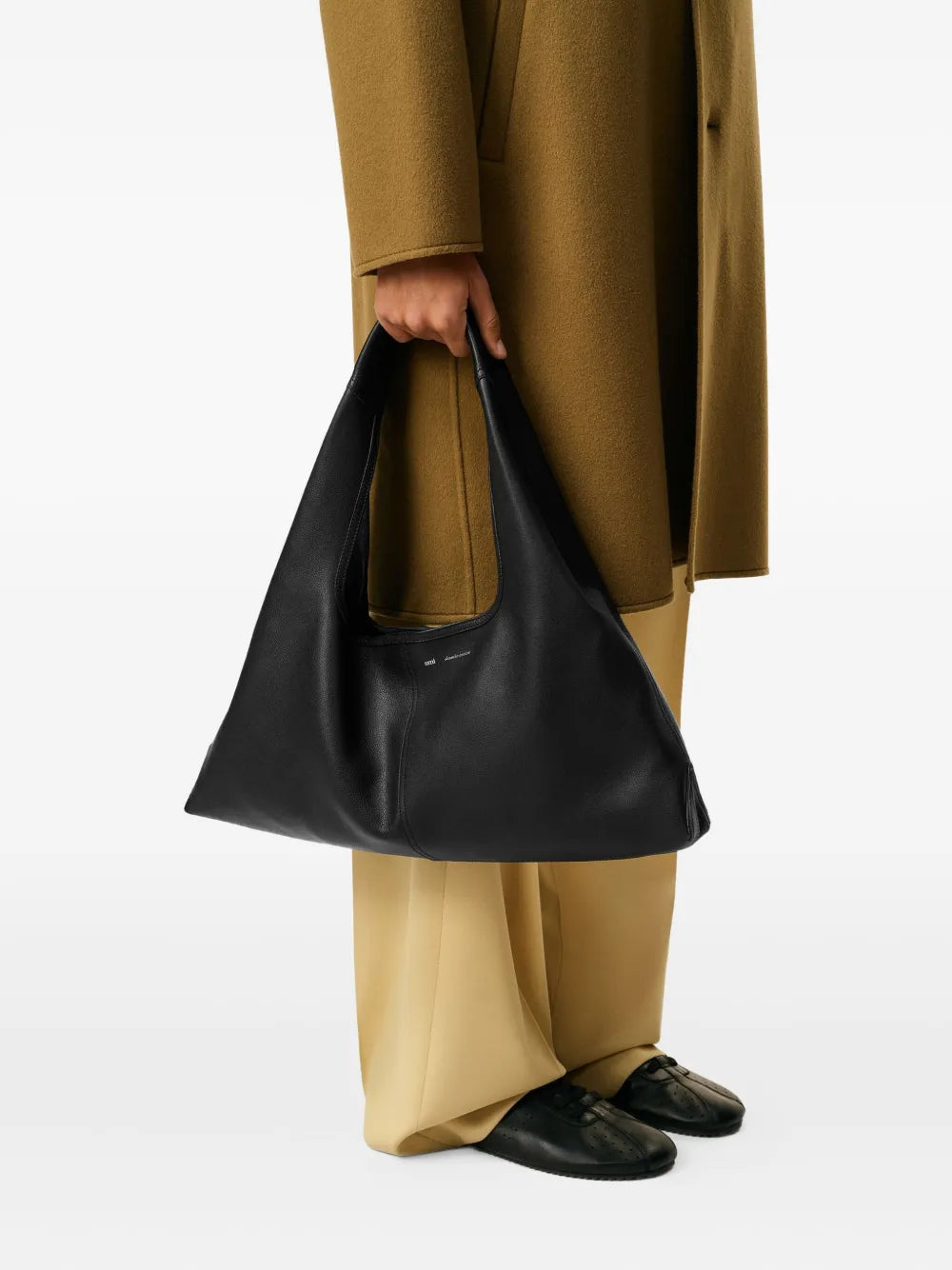 Ami Paris Etienne Leather Shoulder Bag