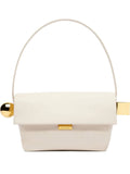 Jacquemus Metallic Clasp Leather Shoulder Bag