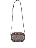 Valentino Garavani Nellcote Mirror Embellished Stud Detailed Shoulder Bag
