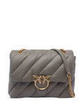 Pinko Quilted Bird Embellished Shoulder Bag