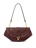 Versace Medium Virtus Leather Shoulder Bag