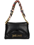 Just Cavalli Padded Chain Strap Shoulder Bag