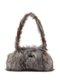 Diesel Faux Fur Top Handle Shoulder Bag