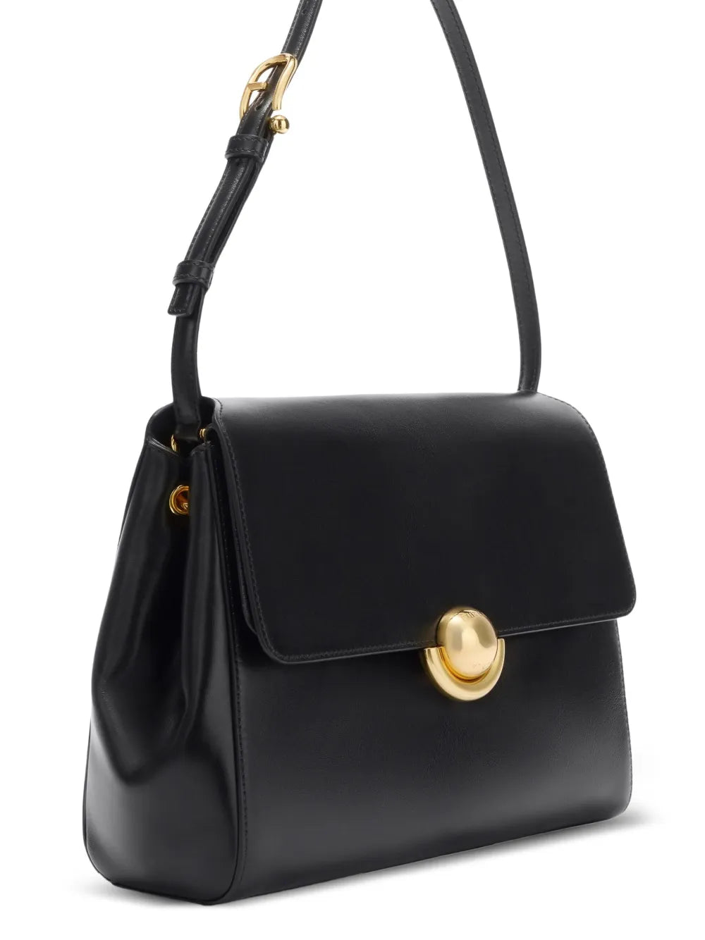 Furla Sfera Clasp Leather Shoulder Bag