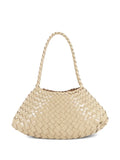 Dragon Diffusion Woven Leather Shoulder Bag