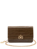 Isla Forever Crocodile Embossed Chain Mini Bag