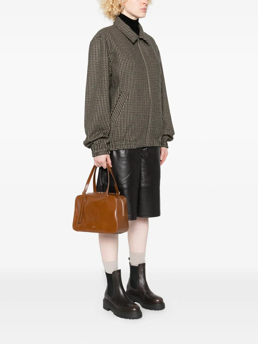 Apc Buckle Fastening Leather Shoulder Bag