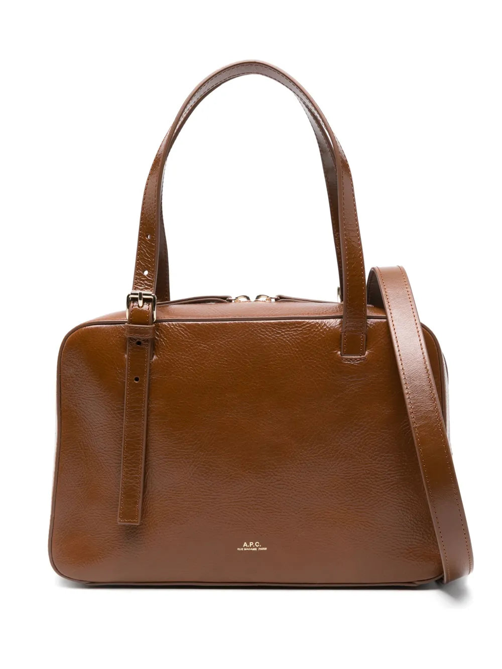 Apc Buckle Fastening Leather Shoulder Bag