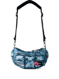 Diesel Logo Patch Denim Effect Shoulder Bag
