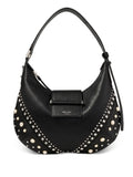 Jimmy Choo Small Bar Hobo Studded Pearl Shoulder Bag