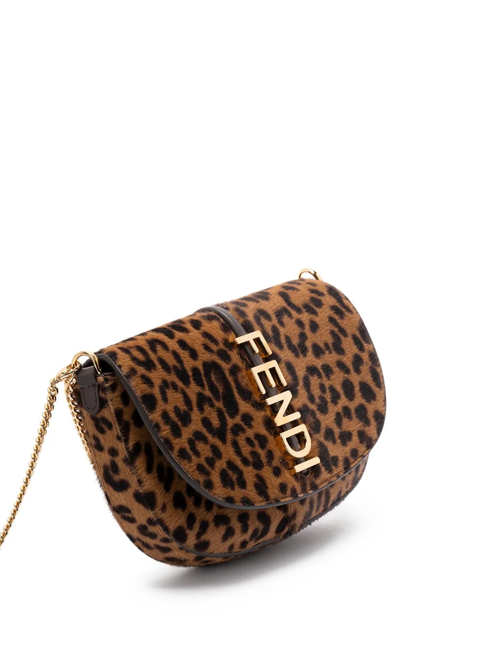 Fendi Leopard Chain Tote Bag