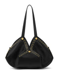 Versace Protea Leather Shoulder Bag