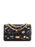 Chanel Pre Owned Lucky Charms Reissue 255 Flap Bag Quilted Aged Calfskin 225 Shoulder Bag