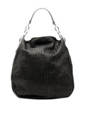 Christian Dior Pre Owned 2007 Woven Lambskin Soft Lady Dior Hobo Bag