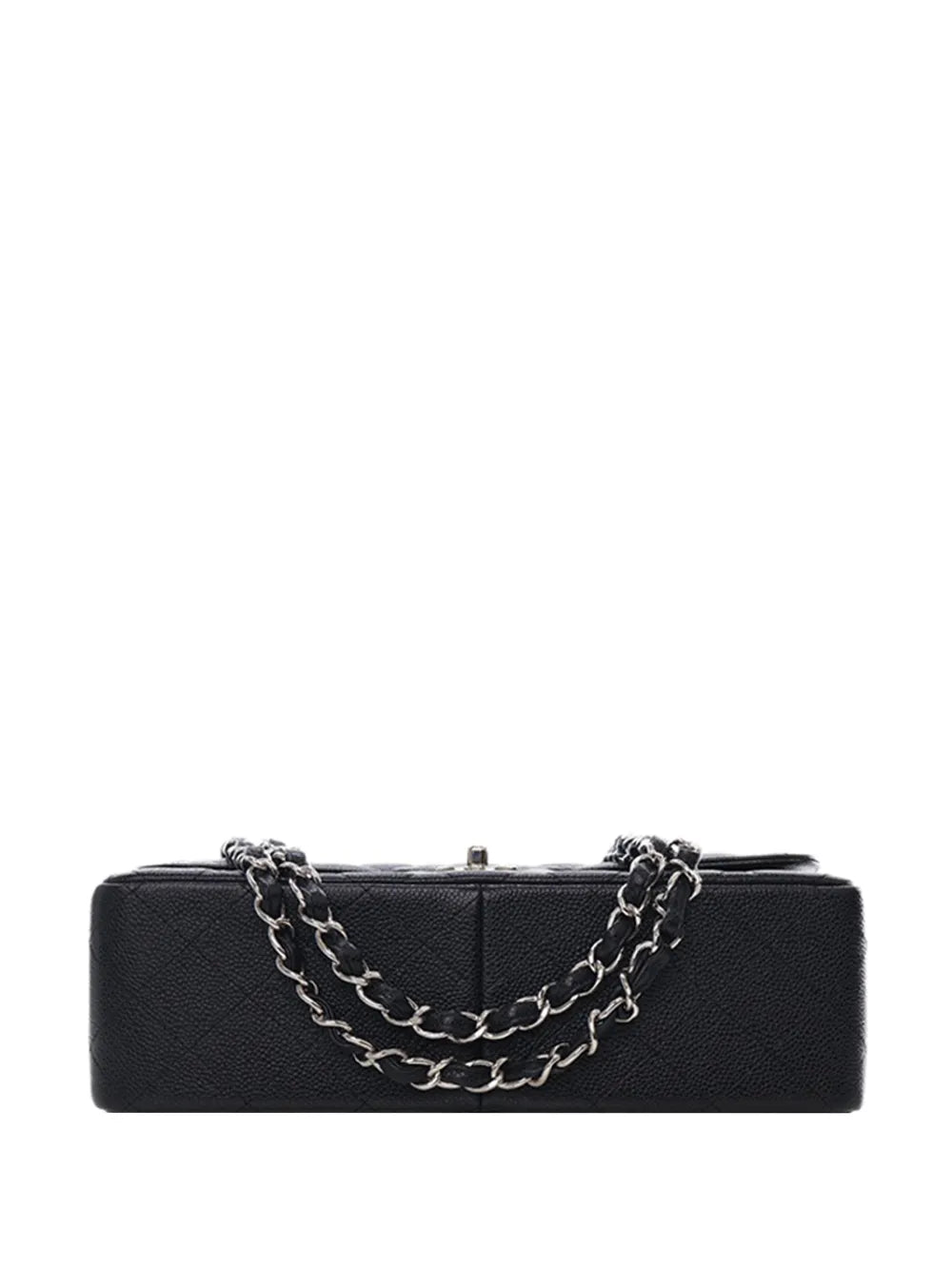 Chanel Pre Owned 2016 2017 Jumbo Classic Caviar Double Flap Shoulder Bag