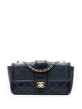 Chanel Pre Owned 2014 2015 Large Bicolor Quilted Lambskin Elegant Cc Flap Shoulder Bag