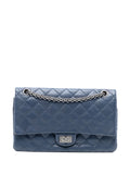 Chanel Pre Owned 2014 Reissue 255 Aged Calfskin Double Flap 226 Shoulder Bag