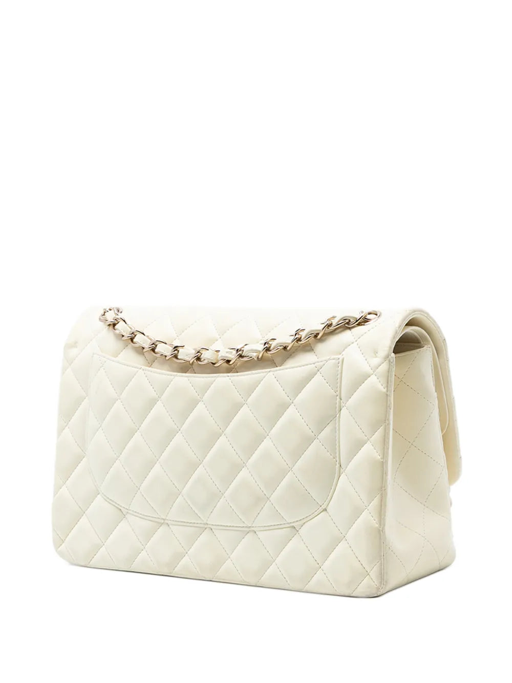 Chanel Pre Owned 2011 Jumbo Classic Lambskin Double Flap Shoulder Bag