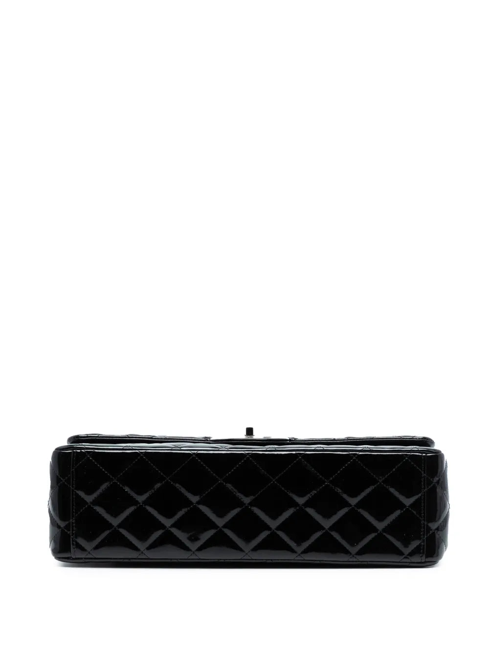 Chanel Pre Owned 2010 2011 Maxi Classic Patent Double Flap Shoulder Bag