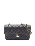 Chanel Pre Owned 2021 2025 Small Classic Caviar Double Flap Shoulder Bag