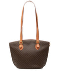 Celine Pre Owned 1999 Macadam Coated Canvas Shoulder Bag