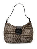 Fendi Pre Owned 2010 2025 Zucchino Canvas Shoulder Bag