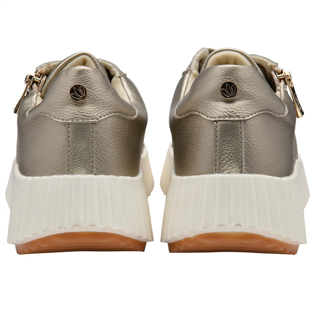 Lotus Shoes Kora Lace-Up Wedge Trainers